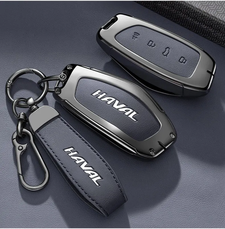 Autoschlüsseletui aus Zinklegierung für HAVAL DARGO Hover H7 2025 2026, Schlüsselanhänger, Fernbedienung, Gehäuse, Ringhalter, Anhänger, Zubehör – Detail 3