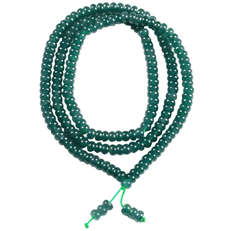 

Natural Jadeite Circular Beads Necklace Three Circles Hand Catenary Jadeite Wholesale Original Design XL05