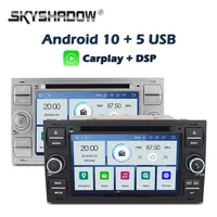 Carplay DSP PX6 IPS Android 10.0 64GB+4GB Car DVD player GPS Radio Bluetooth 5.0 WIFI for Ford Fusion C-MAX S Focus Mondeo Kuga