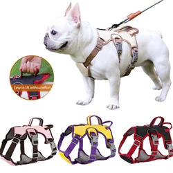 Pet Dog Harness Vest Adjustable Puppy Chest Strap Reflective Safety Lead Strap for Small Large Dog Bulldog Chihuahua Accessories