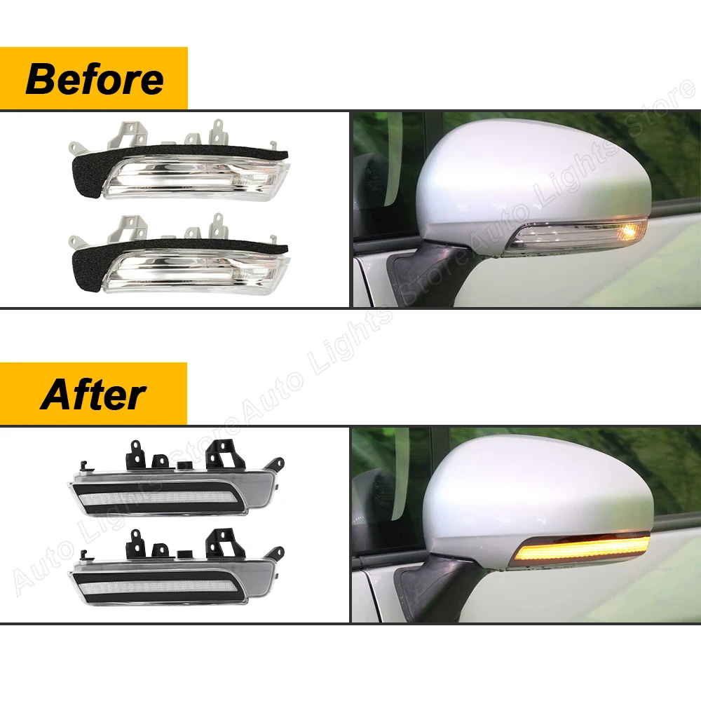 Luci a LED dinamiche per Toyota Prius ZVW30 Wish ZGE21 Avalon GSX30 Crown GRS 202 Side Mirror Blinker indicatori di direzione