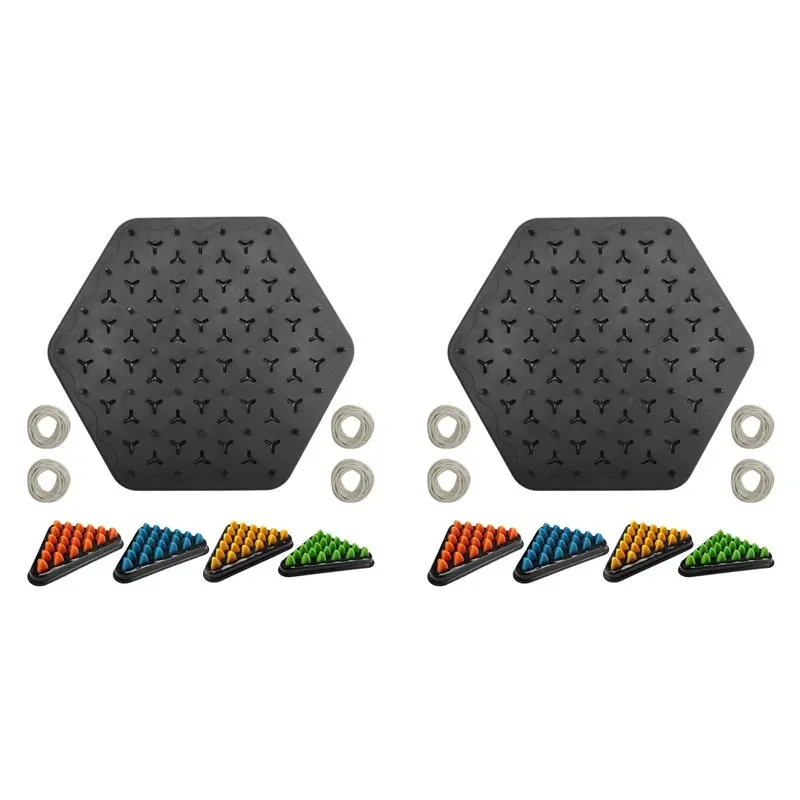 

【BIG SALE】2X Geometric Chain Chess Puzzle Triangle Chess Tabletop Game Family Interactive Exercise Thinking Children Logic