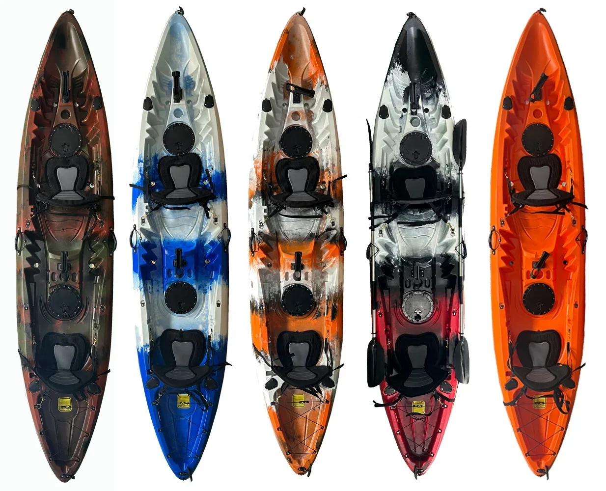 2026 3-Person Modular Ocean Kayak Custom Touring Fishing Combination Boat