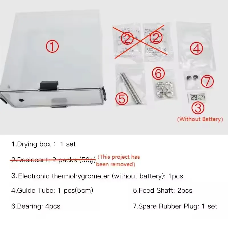 Filament Dry Box Storage Hot-Air Heating Storage Box Holder 1Kg Filament Printing Material for All FDM 3D Printer Accessories