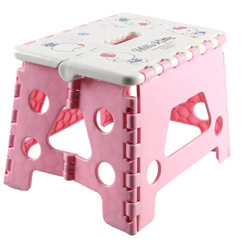 Thickened plastic folding stools and chairs, portable bathroom stools, small chairs, children