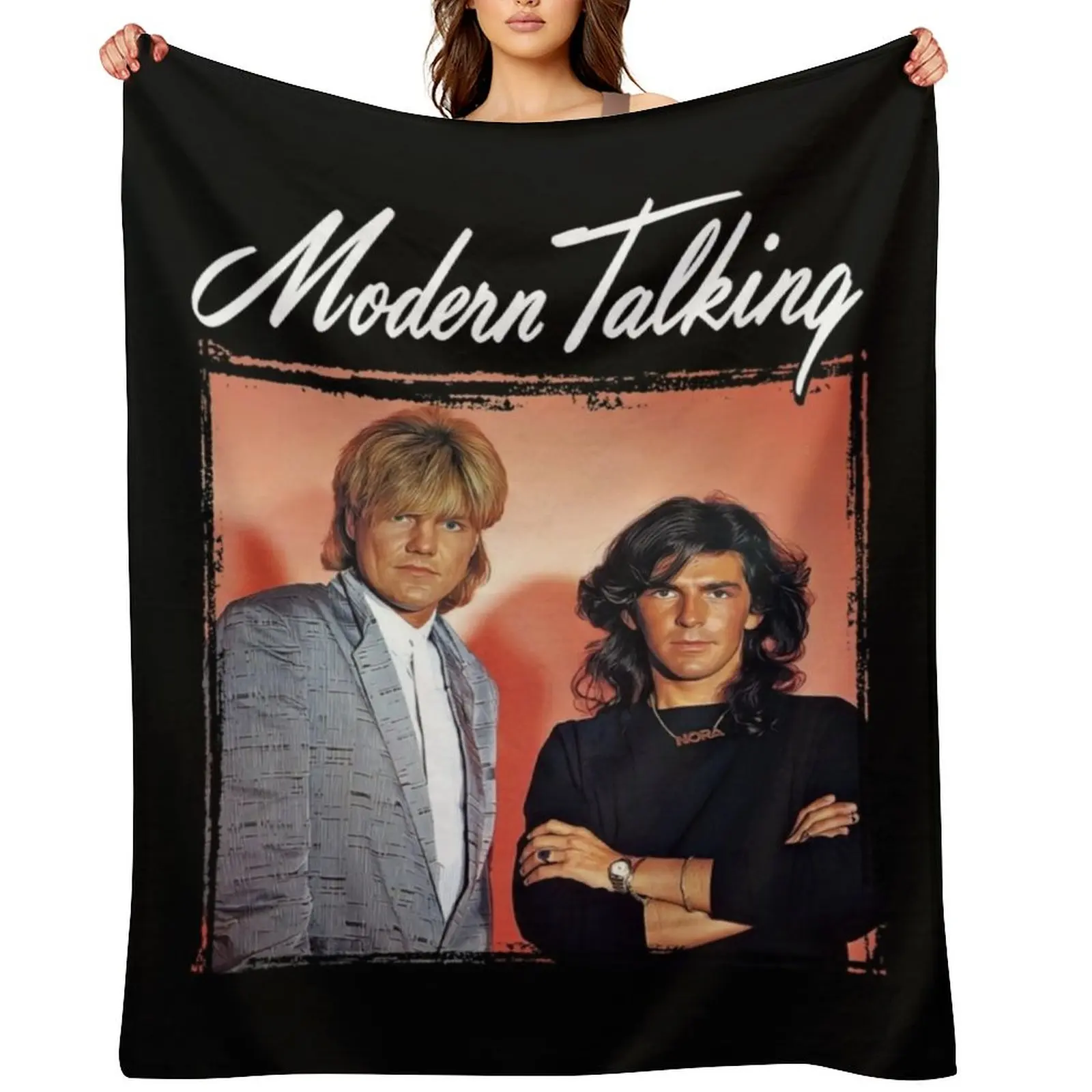

Retro Modern Talking Special Design Throw Blanket funny gift Plaid on the sofa Vintage Heavy Blankets