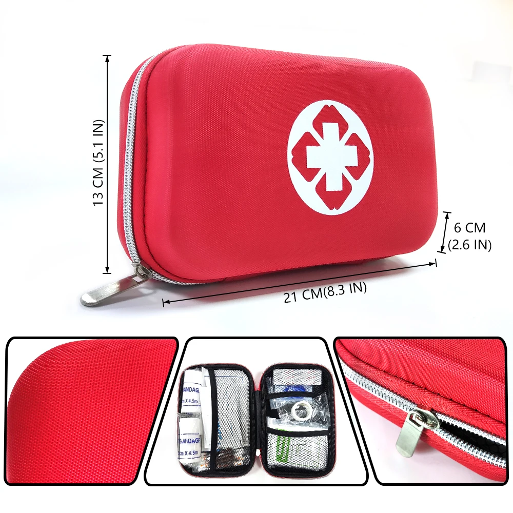 Empty EVA First Aid Storage Bag Portable Medical Bag Case for Household Outdoor Travel Camping Equipment Medicine Survival