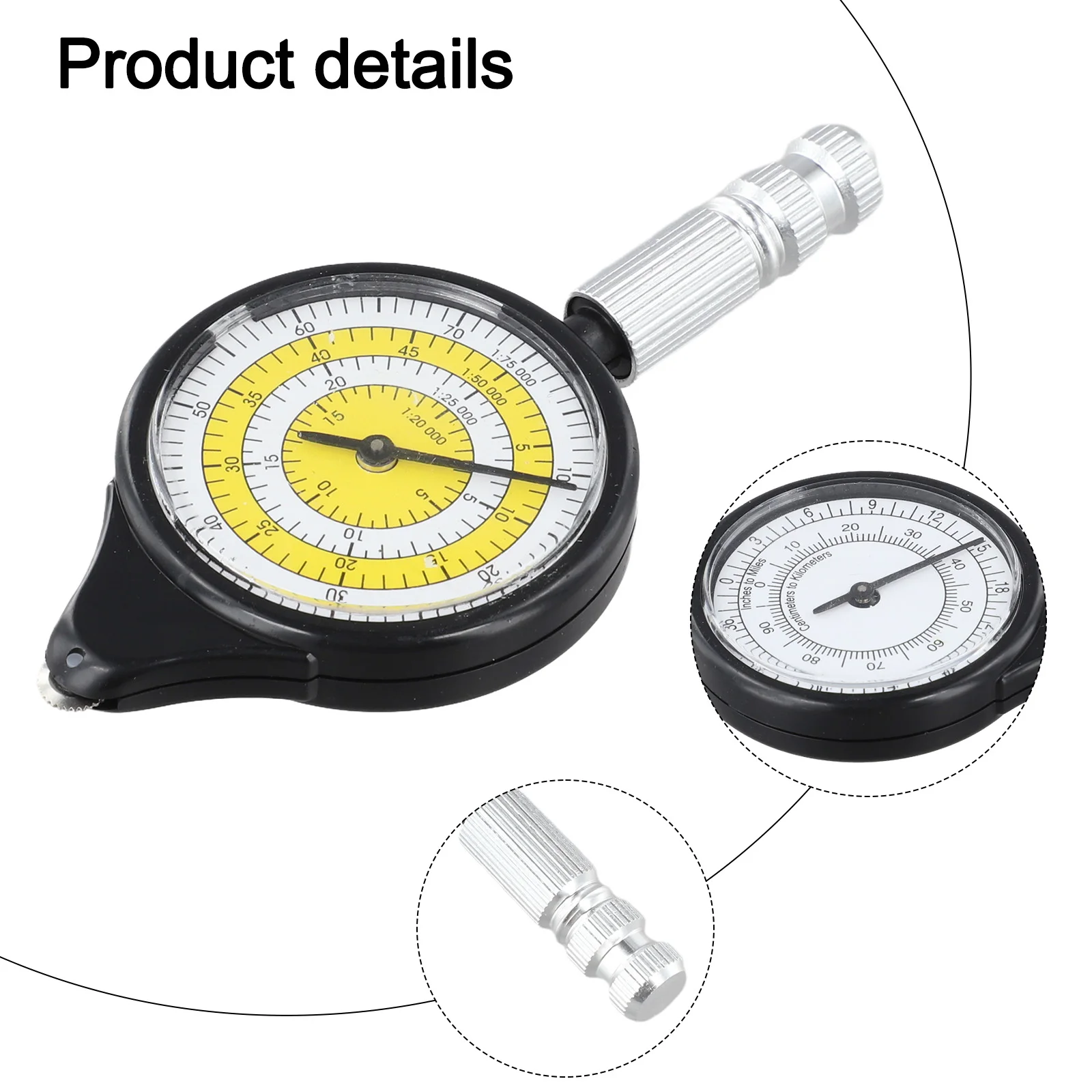 Multifunctional For compass curve meter for map distance meter measuring instrument to calculate actual curved route mileage