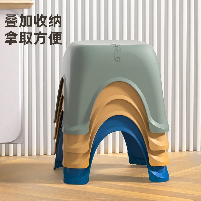 

2024 Bench Stool Household Non-slip Thickened Plastic Adult Foot Pedal Baby Low Bathroom