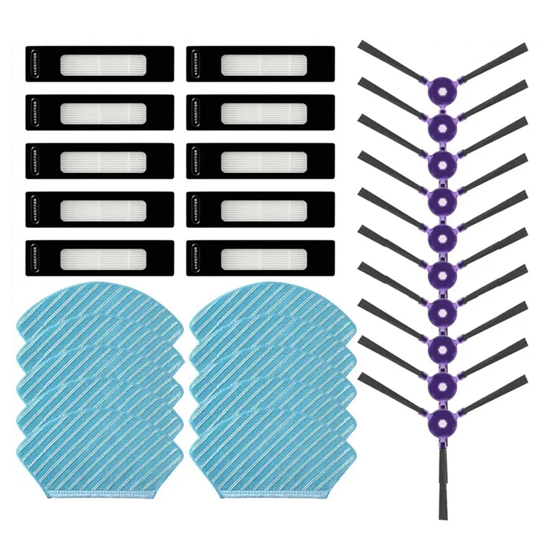 Dla Midea VCRM7 szczotka boczna filtr Hepa końcówki do mopa szmata akcesoria do robota odkurzającego część zamienna