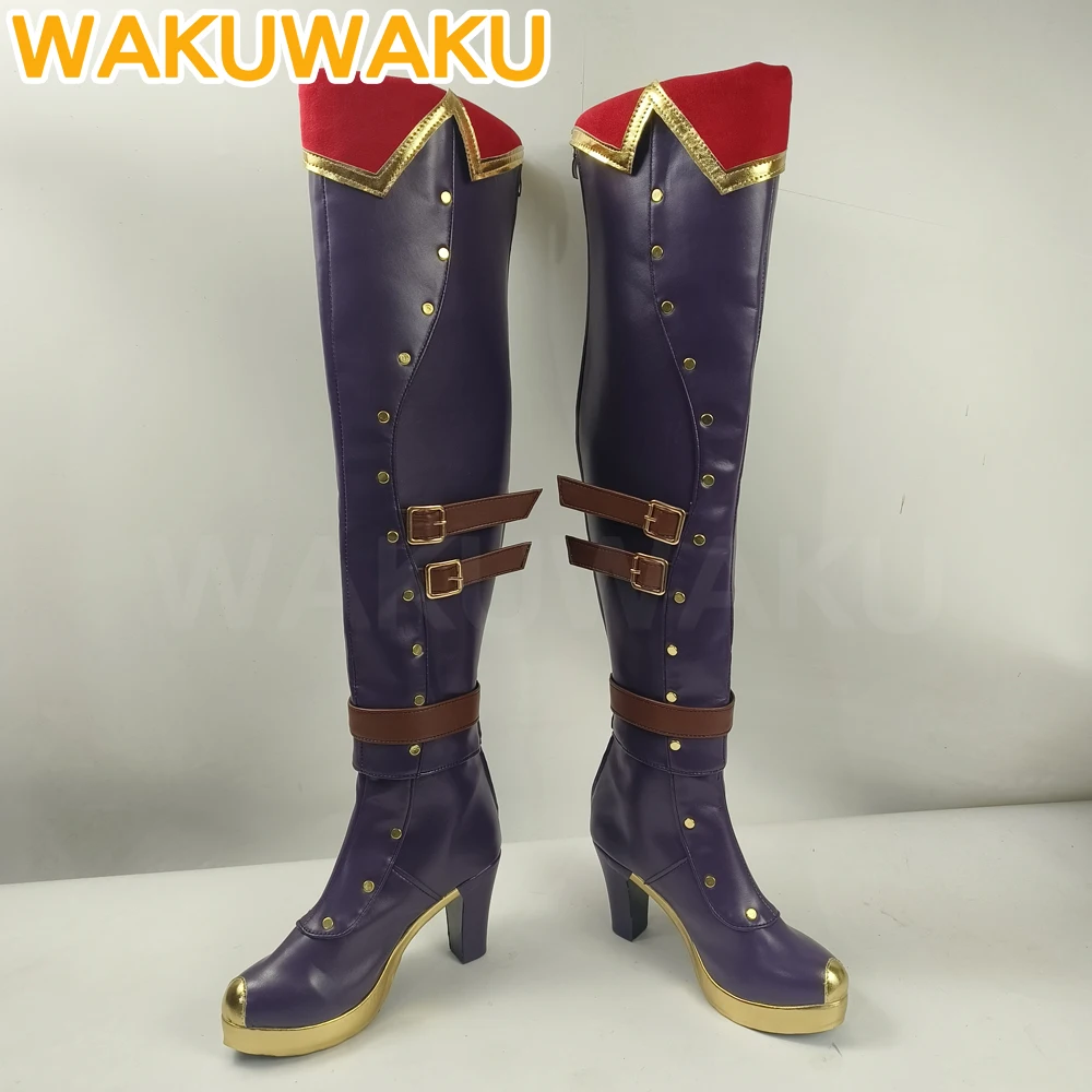 أحذية Jinx / Vi التأثيرية لعبة LOL التأثيرية WakuWaku Women Arcane الموسم 2 أحذية Jinx التأثيرية Vi أحذية عيد الميلاد