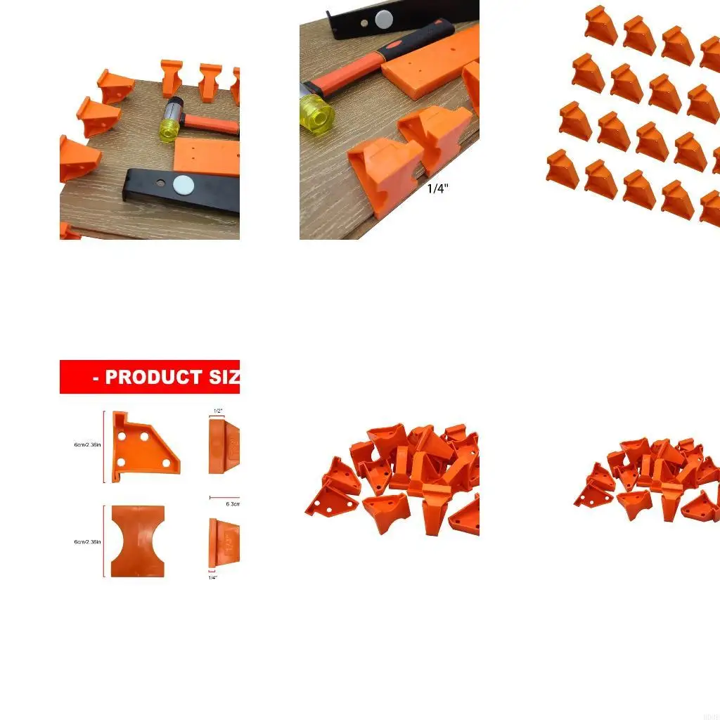 20Pcs Durability Plastic Flooring Wedges Easy Laminate Floor Installation B03E