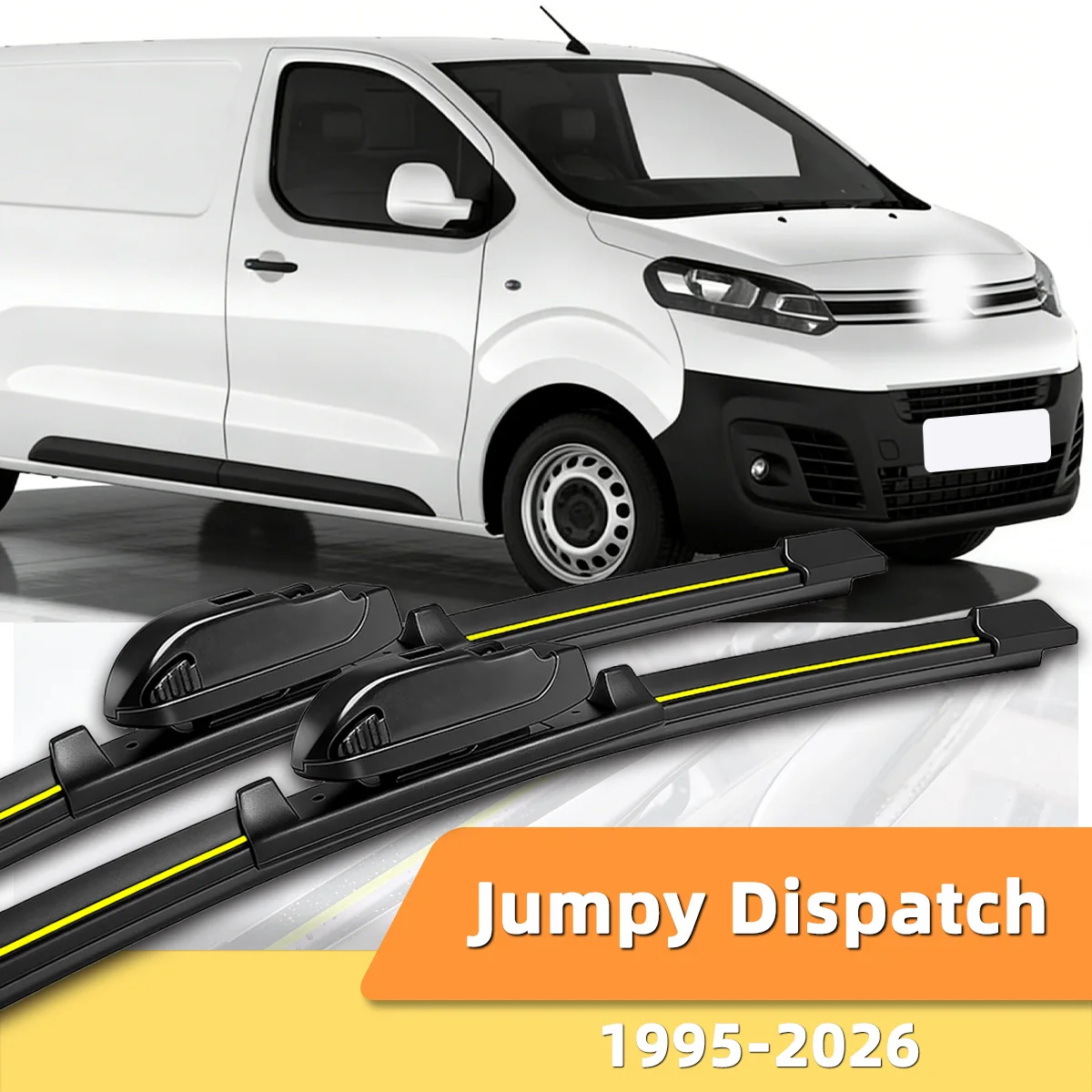 

Щетки стеклоочистителя PINMOAP, 2 шт., подходят для Citroen Jumpy Dispatch 1995-2026, резиновые накладки, аксессуары для стеклоочистителей