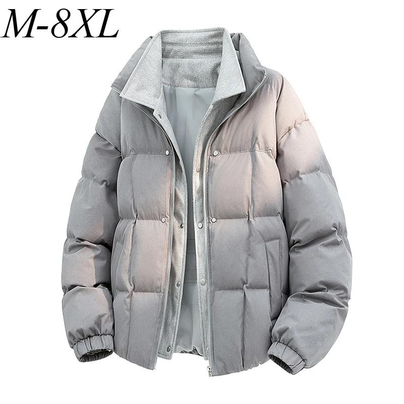 

Мужской пуховик, легкая уличная утолщенная теплая парка для кемпинга, элитная парка с лацканами, морозостойкие зимние пуховые пальто из двух предметов