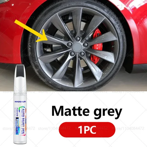 Ручка для ремонта царапин на колесах Tesla Model 3 Y S X, матовая, черная, темная, серая, серебристая, черная, несколько цветов, ручка для ремонта краски
