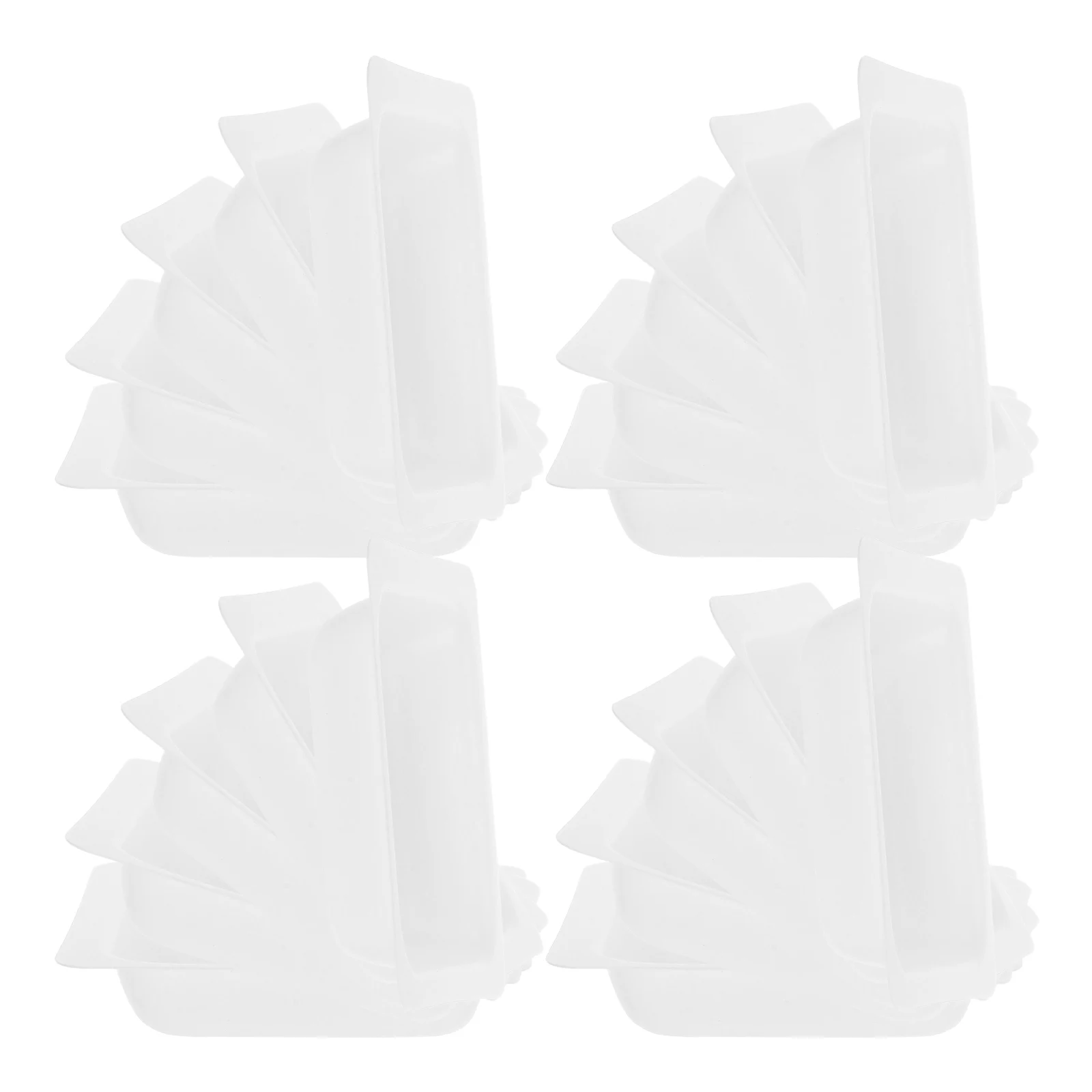 

100pcs Dish Plastic Lab Measuring Trays Reusable For Powders Liquids Laboratory Use Precision Weighing Plate Strong