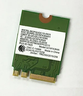 Wholesale New For Atheros QCNFA364A NGFF Wife Bluetooth 4.1 Wireless Card 867mbps 802.11AC