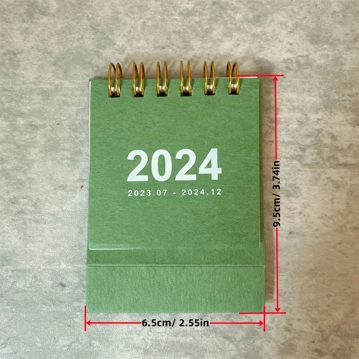 2024-2025 Retro Simple Solid Color Desk Calendar Desktop Paper Mini Stand Calendar Daily Table Planner Yearly Agenda Organizer