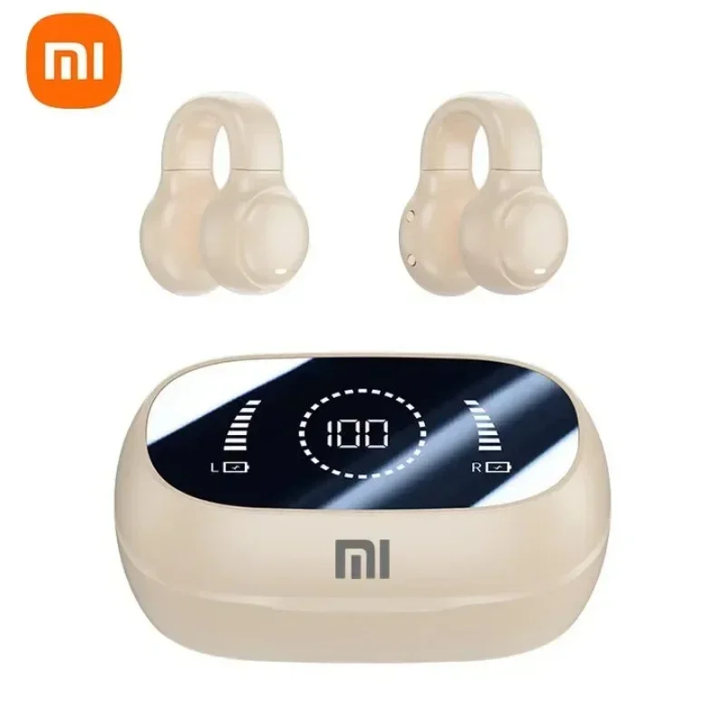 XIAOMI M47 مشبك الأذن سماعة لاسلكية Bluetooth5.3 LED عرض إلغاء الضوضاء سماعات أذن صغيرة مقاوم للماء سماعة رأس رياضية HiFi الصوت