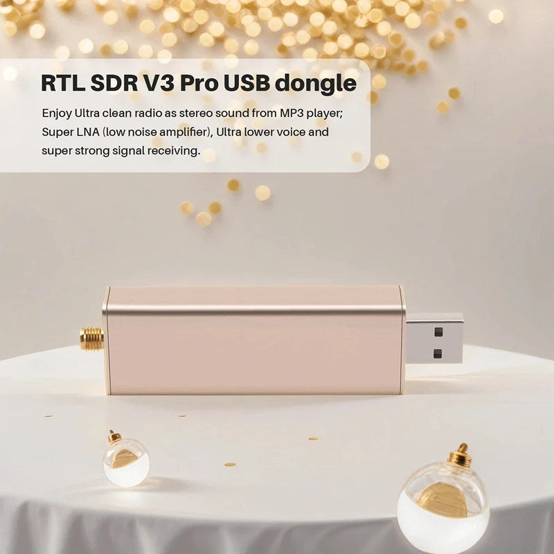 جهاز استقبال SDR V3 Pro Rtl2832 Rtl2832u R820T2 SDR RTL لـ 100Khz-1.7Ghz UHF VHF HF AM FM