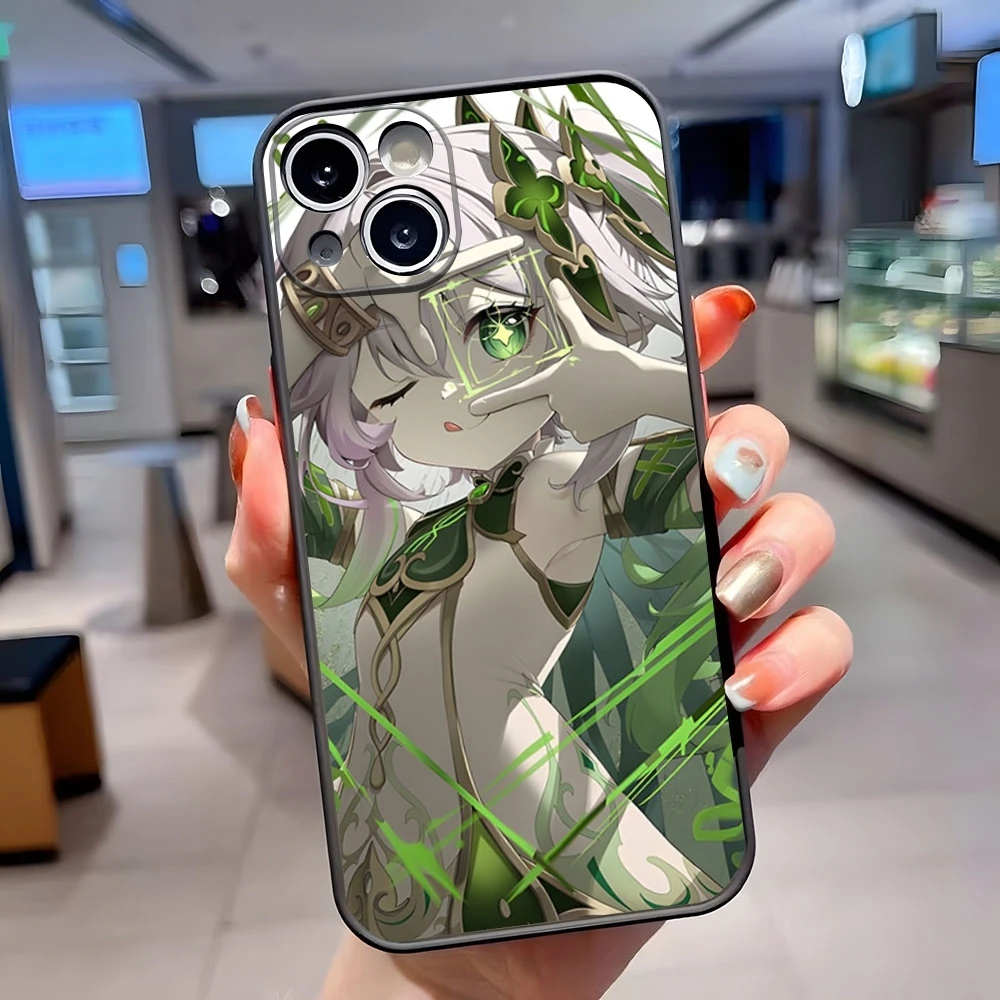 Genshin Imapct Nahida Phone Case For IPhone 15 Pro Max 14 Pro 13 11 12 Mini Xs X Xr 7 8 Plus Se Matte Translucent Back Cover