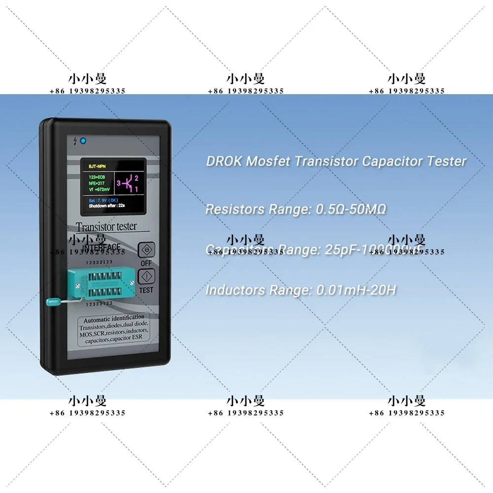 Transistor Tester LCR Meter Transistor Capacitor Tester M328 NPN PNP Transistor Diode Resistor Inductor Automatic Checker Detect