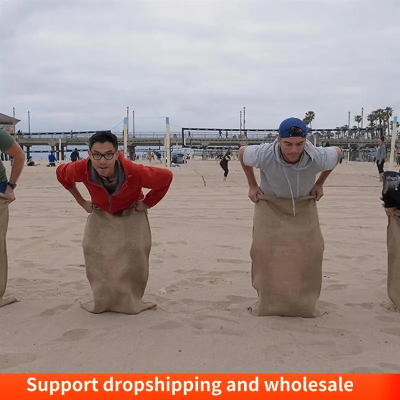 

AA86 Potato Sack Game Bag Burlap Bag Outdoor Lawn Game Kids Adults Bbq Family Party Burlap Bag