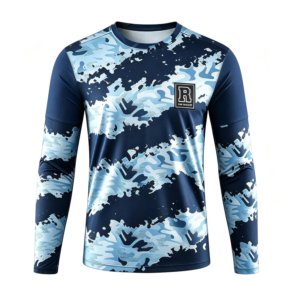 Men Camouflage Long Sleeve T Shirt Tactical Military Printed Sportswear Quick Dry Outdoor Hunting Jersey Fitness Tops