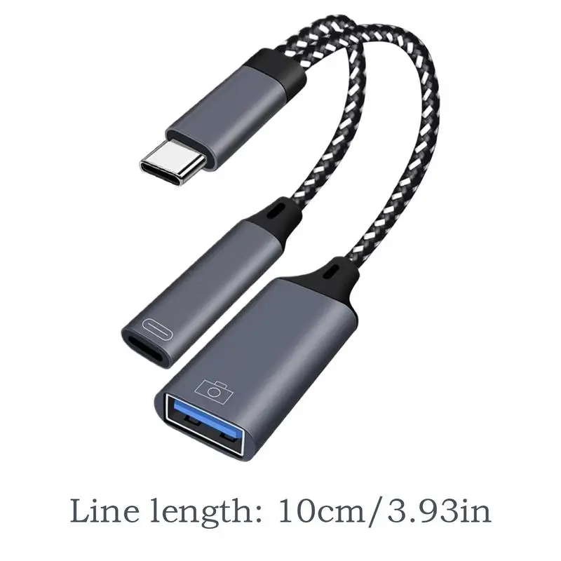 USB Type C Adapter Dubbele Hoofd Snoer Kabel Oplader Converter 10Gbps Connector Converter Adapter C Man-vrouw Converter USB