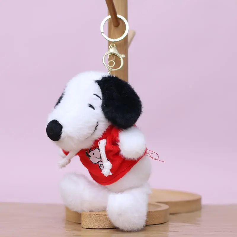Snoopy Pluche Ornament Cartoon Kawaii Cross Dressing Snoopy Pluche Hanger Auto Ornament Student Rugzak Ornament Meisje Gift
