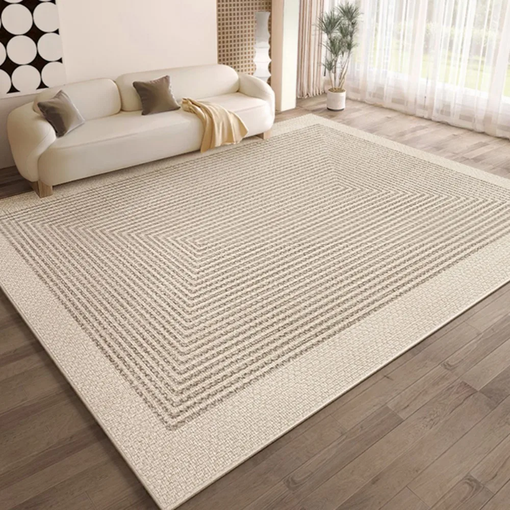 VIKAMA-alfombra geométrica colorida y sencilla, moderna, para sala de estar, sofá, mesa de centro, alfombra antideslizante, fácil de limpiar, decoración del hogar