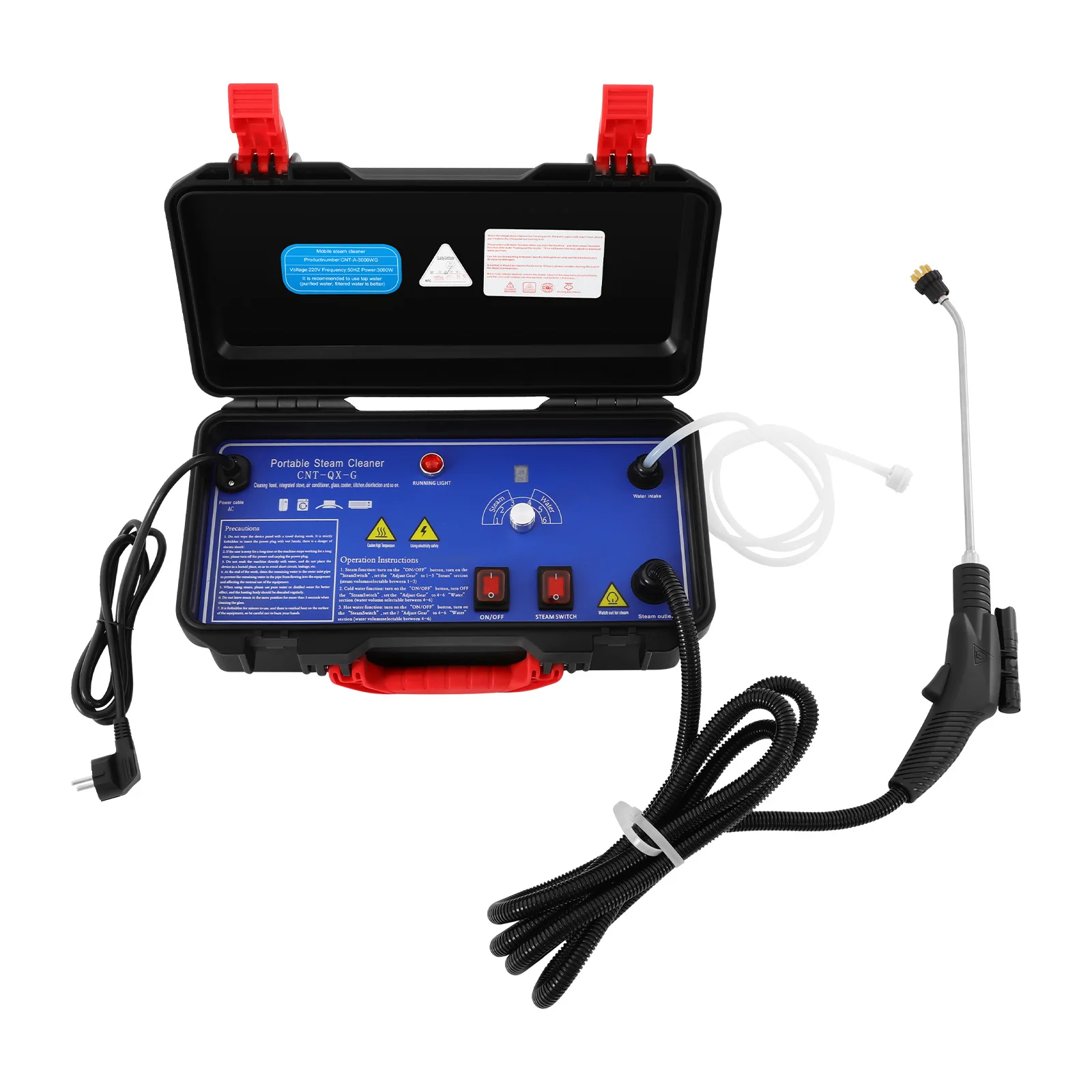220V 3000W Intelligenter Reiniger, Wasserspritzpistole Oberflächenreiniger Dampfreinigungsmaschine für Garten, Zaun, Autos – Detail 11