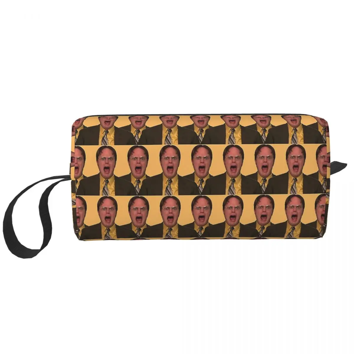 Dwight Schrute The Office Makeup Bag Cosmetic Organizer Storage Dopp Kit Toiletry Cosmetic Bag for Women Beauty Pencil Case