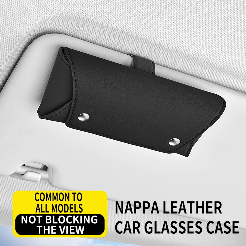 Magnetic Car Sunglasses Holder Case Universal Auto Sun Visor Glasses Box Clip Sunglasses Holder Fastener Eyeglasses Storage
