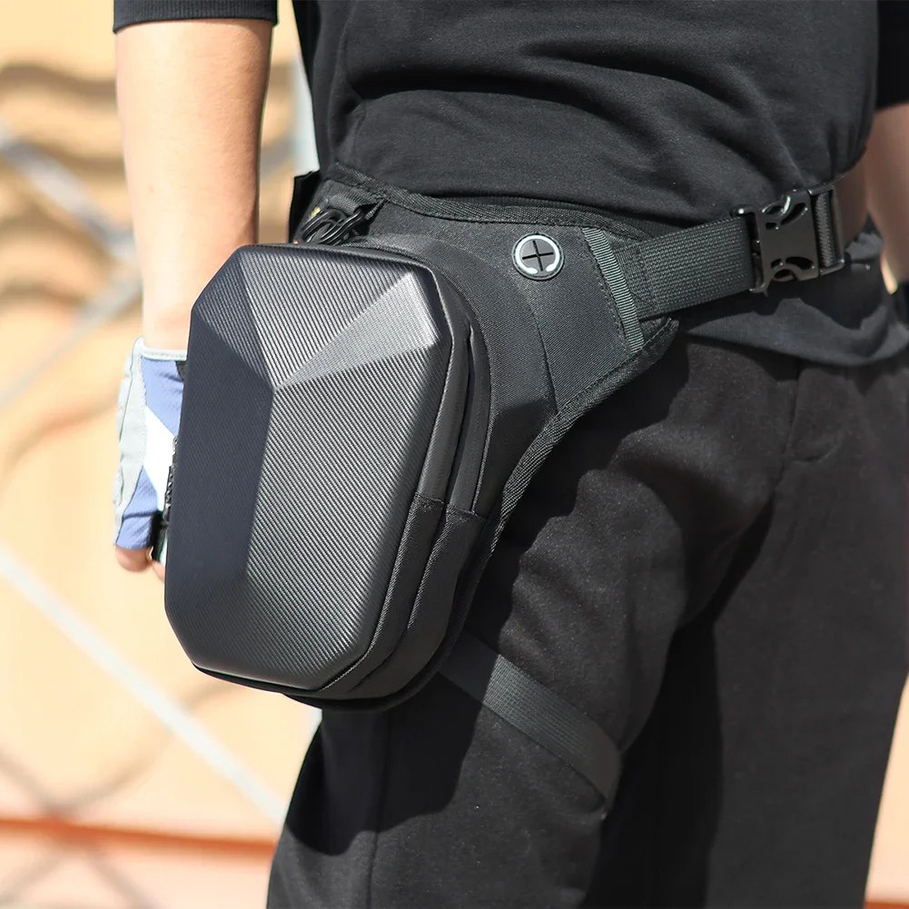 Motorcycle Leg Side Bag EVA Hard Shell Drop Leg Bag Outdoor Sports Casual Waist Bags Waterproof Crossbody Men Women Hip Bag
