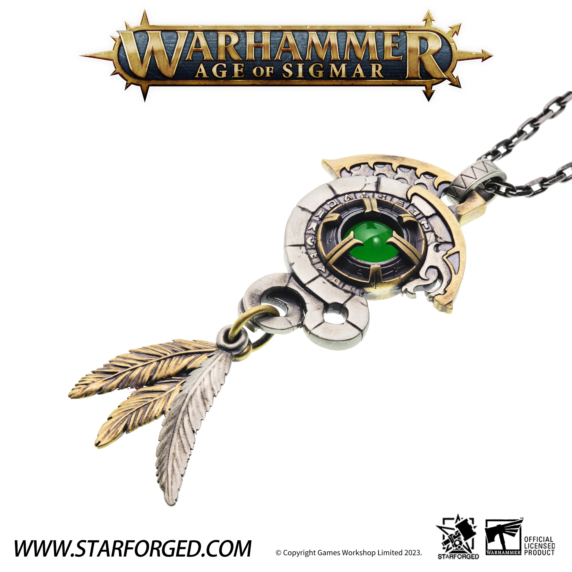 Starforged Medieval Warhammer Sigma Era Lizardman Eye of Lucia Pendant Christmas Gift Anime