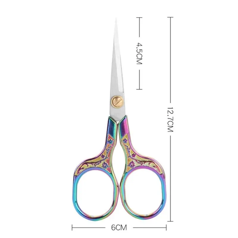 1pcsVintage Sharp Tailor's Scissors - Stainless Steel Embroidery Craft Sewing Scissors, Pointed Tip, 12.7cm/5in