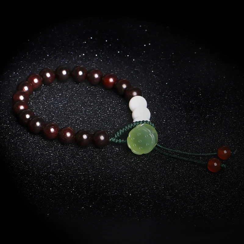 

Indian Lobular Rosewood Lady Buddha Beads Wen Play Bracelet Ethnic Style Zen Jewelry Retro Art Girlfriend Bead String Handstring