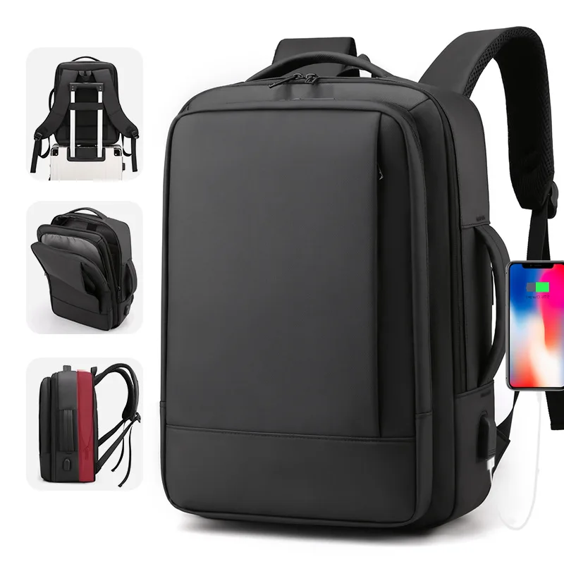 

Backpack commuter business trip computer bag USB large capacity expansion multifunctional leisure travel backpack men
