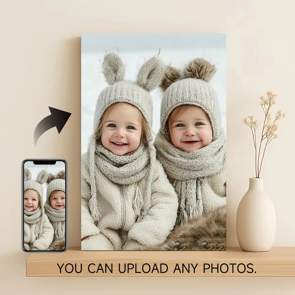 ملصق قماشي شخصي عالي الجودة لوحة قماشية مثالية لحفلات الزفاف أو الذكرى السنوية أو عيد الميلاد أو الترحيب بالمنزل الجديد - المنزل أو المكتب #1