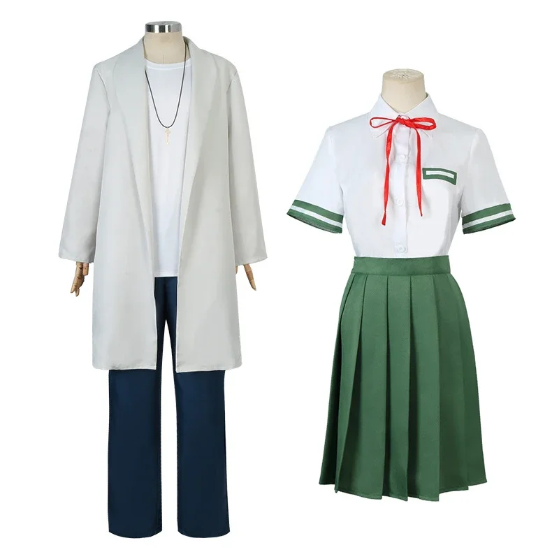 Anime Suzume Iwado Suzume Skirt Suit Munakata Sota Long Trench Coat T-shirt Pants Cosplay Costume Halloween Costume