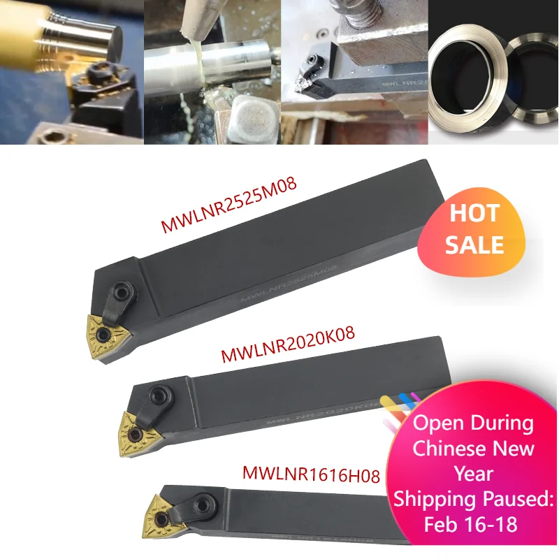 

MWLNR1616 MWLNR2020 MWLNR2525 MWLNR3232 MWLNR/L Внешний держатель токарного инструмента Токарный станок CNПКружущий инструмент