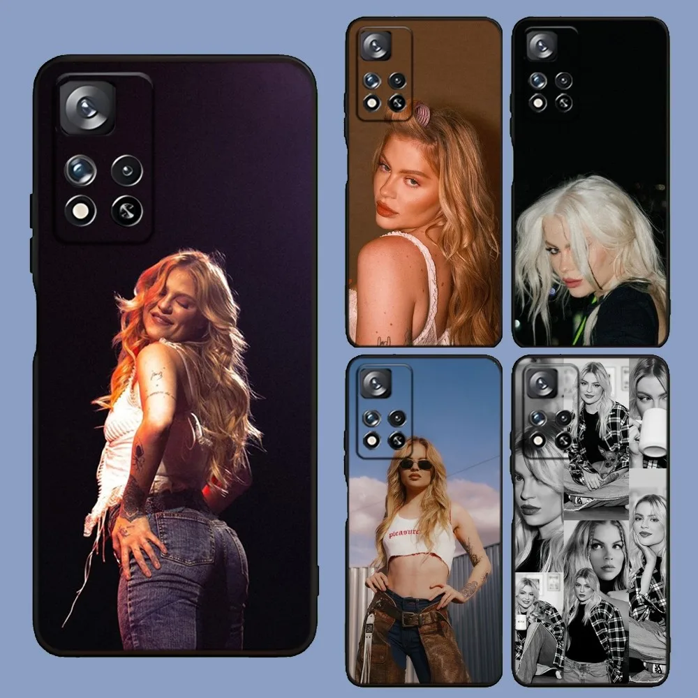 

Singer Luísa Sonza Phone Case For Samsung Galaxy A13,A21s,A22,A31,A32,A52,A53,A71,A80,A91 Soft Black Cover