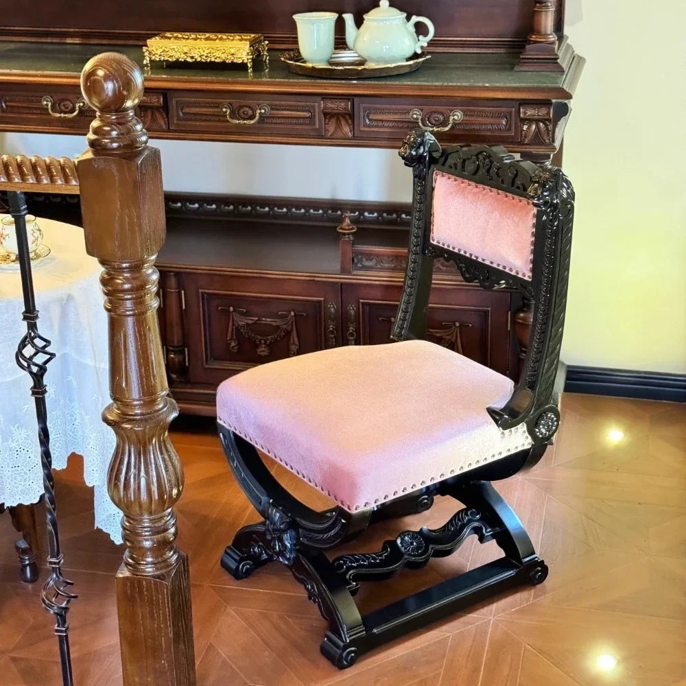 

Retro heavy industry back leisure carved creative chair reception chair