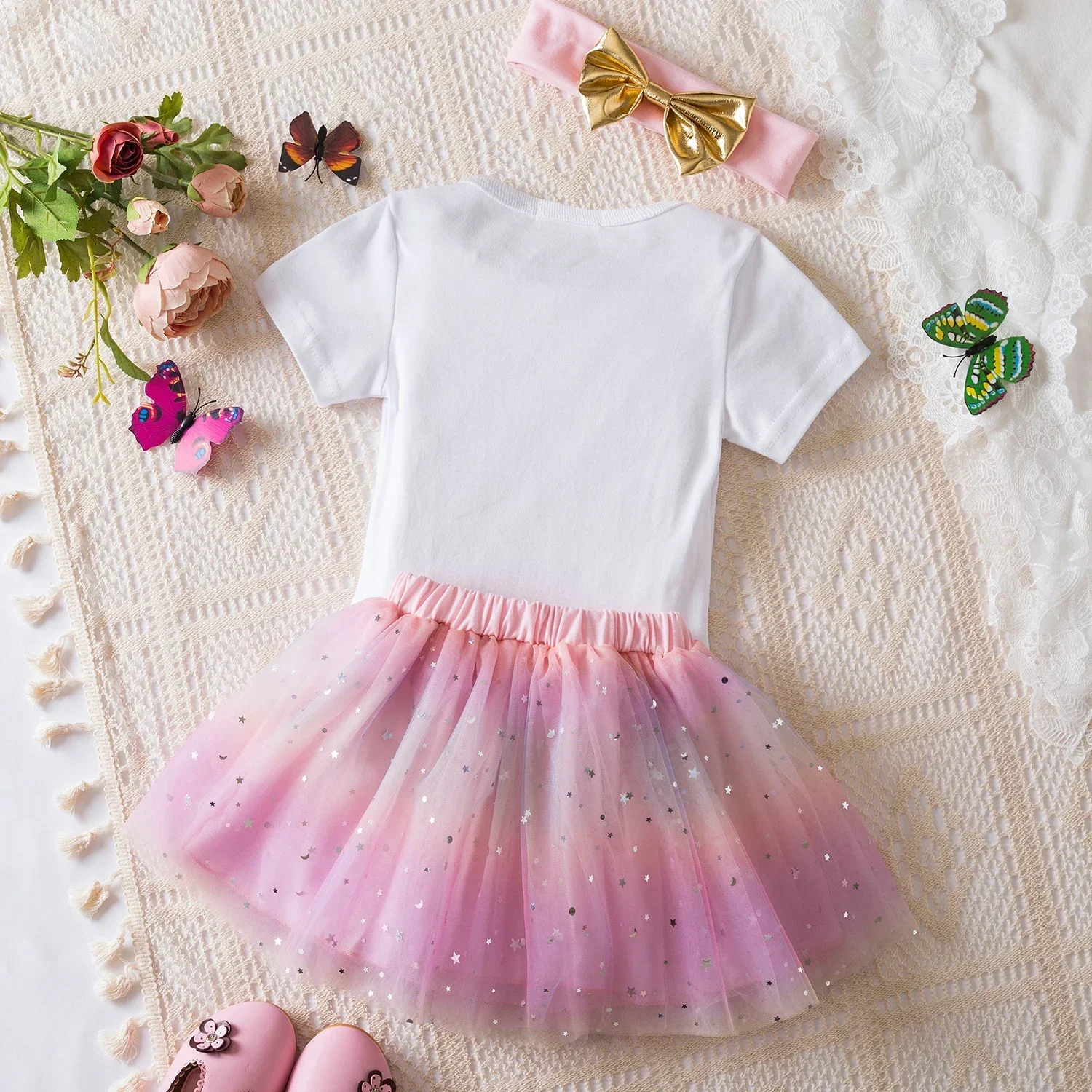 Baby Girl 1st Birthday Party Dress Newborn Baby Outfit Toddler Kids Princess Tutu Dress Baby Summer Clothes