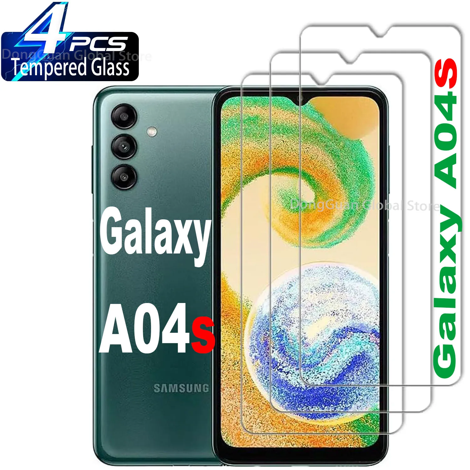 

6.5" Tempered Glass For Samsung Galaxy A04S Screen Protector Glass Film
