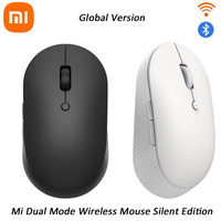 Xiaomi Mijia Wireless Dual-Mode Mouse Silent Ergonomic Bluetooth USB Side Buttons Protable Mini Wireless Mouse for Laptop