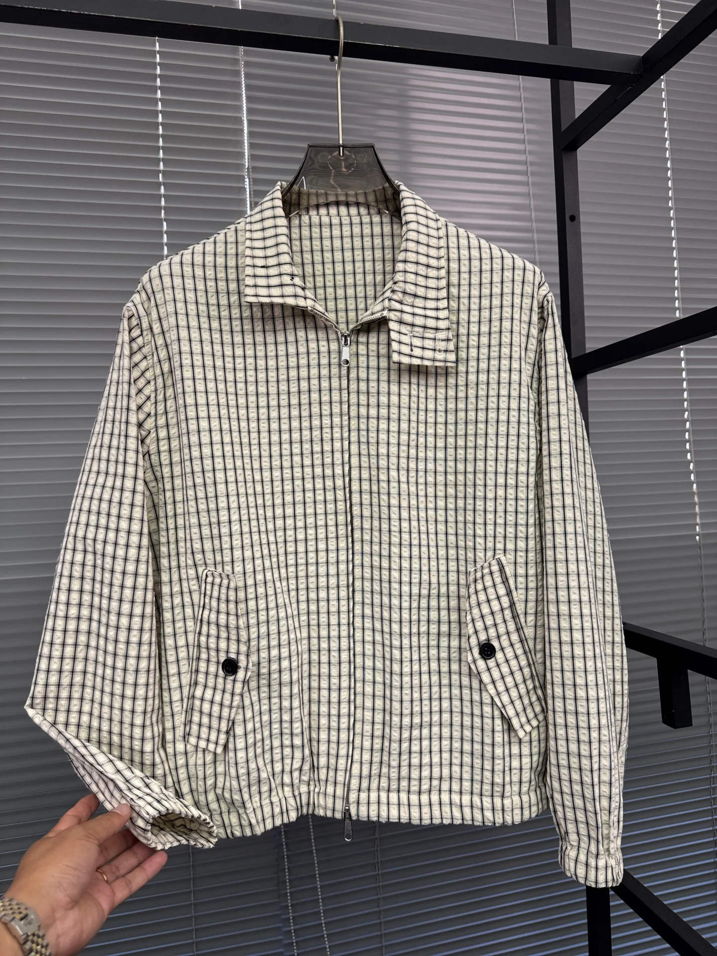 Svip Cabinet 3000 Luxury Checkered Casual Jacket Men's Comfortable Breathable Spring Turn-down Collar Layered Plaid Jacket
