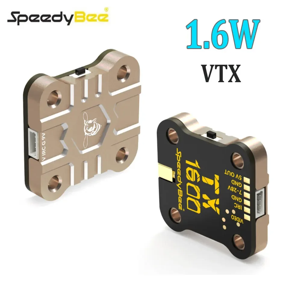 

SpeedyBee TX ULTRA TX1600 5.8GHz 48CH 1.6W FPV VTX High-efficiency Heat Sink 2-6S LIPO 20X20mm for FPV Long Range Drones