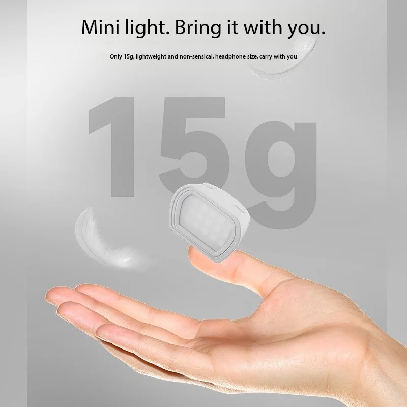 جديد لـ DJI Pocket 3 ملء الضوء المغناطيسي ضوء ملحقات الكاميرا الرياضية 2800K-6500K 2W الإضاءة المحمولة M21